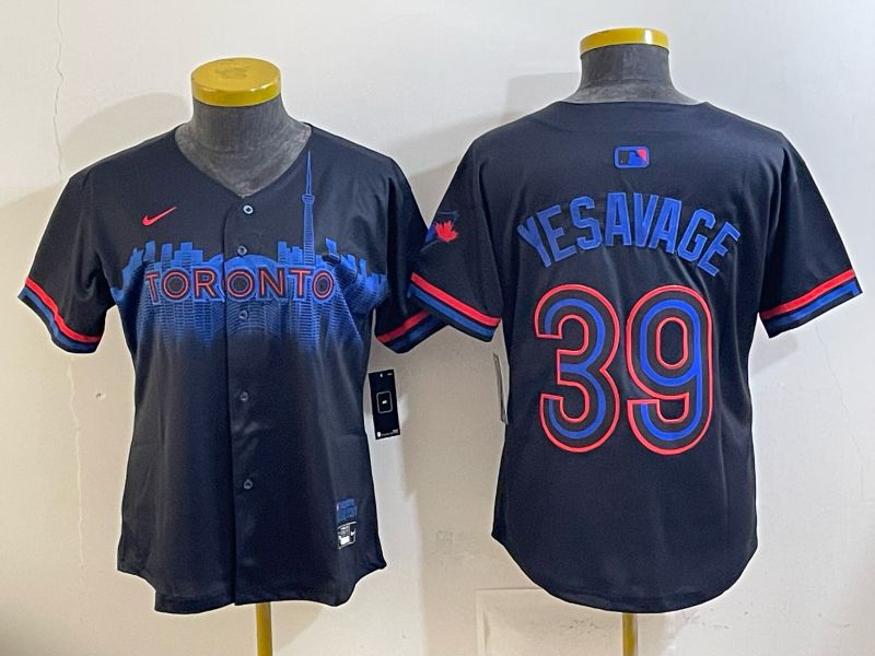 Women 2025 Toronto Blue Jays #39 Yesavage blue Game Nike MLB Jersey style 041->women mlb jersey->Women Jersey